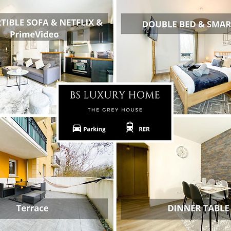 The Grey House - Parking - Piscine - Rer A 6 Min Διαμέρισμα Μπισί-Σεν Ζορζ Εξωτερικό φωτογραφία